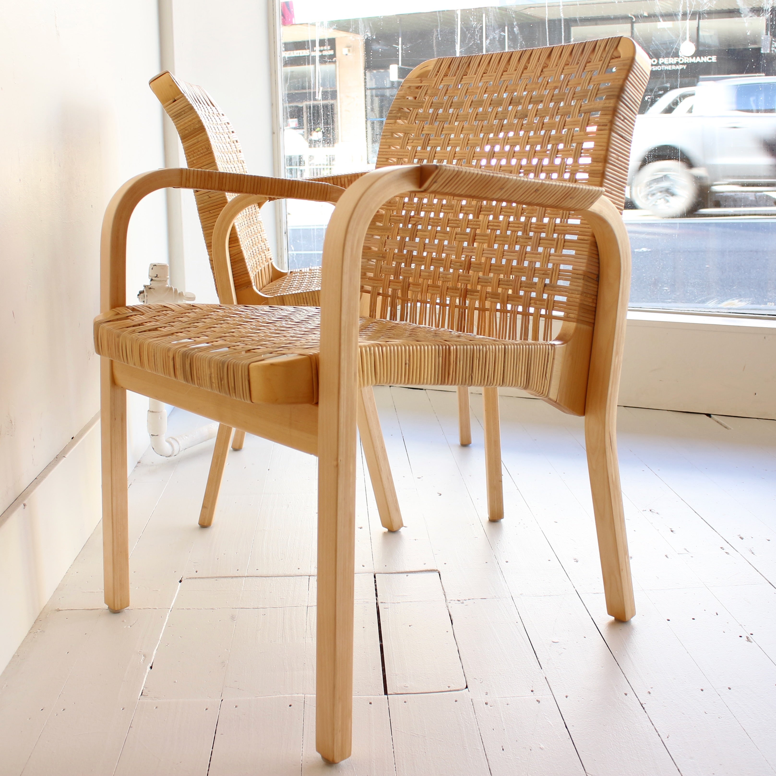 椅子 Artek 45 aalto Artek Alvar Aalto Armchair 45 - Quilted