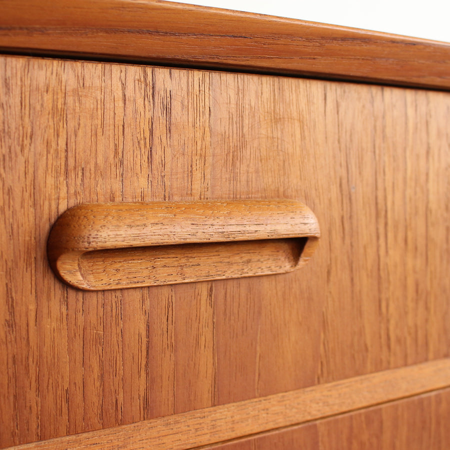 Danish mid-century teak chest of drawers