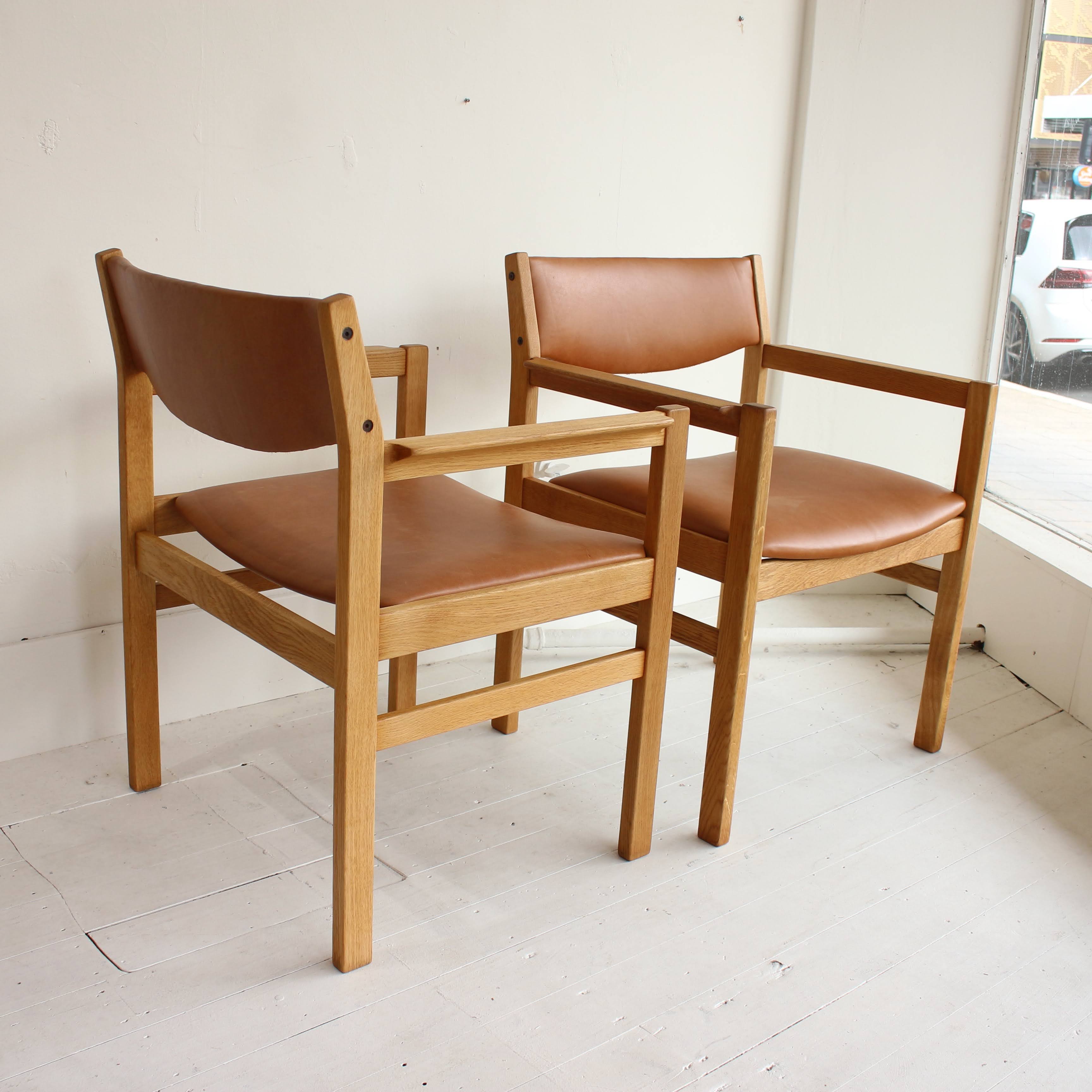 European oak chairs by FDB, Denmark – Juliet's Balcony