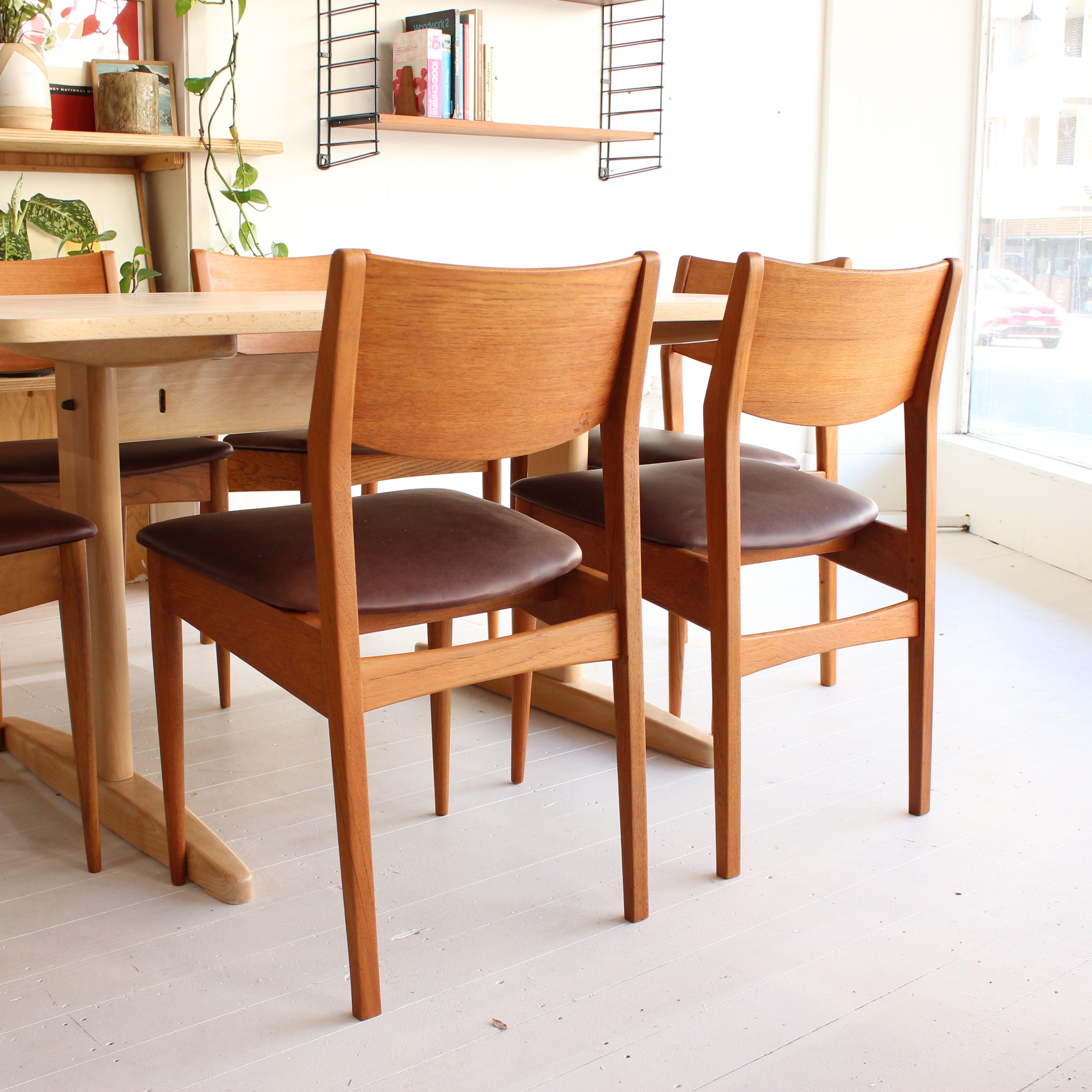Teak mid century dining chairs – Juliet's Balcony