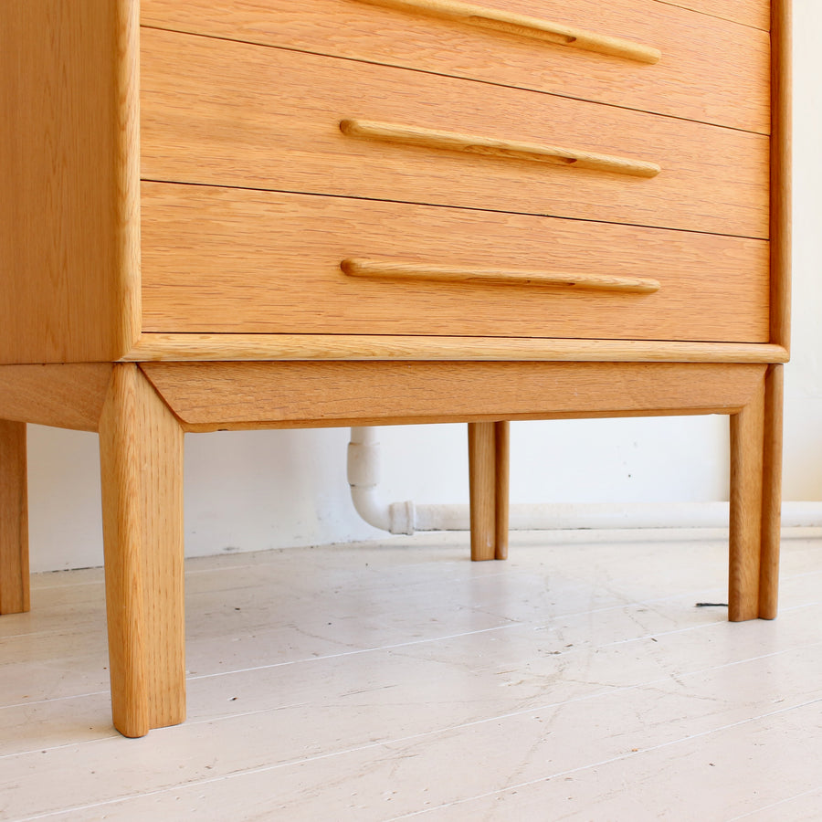 Swedish oak wall unit by Alf Svensson