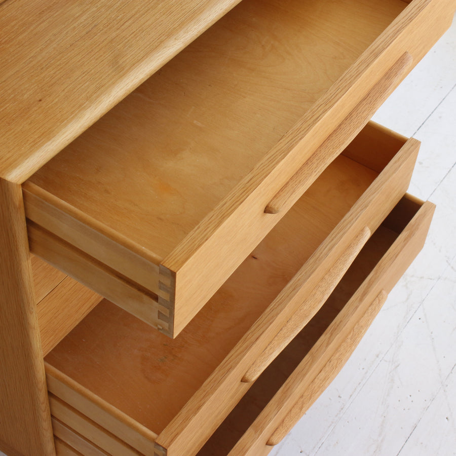 Swedish oak wall unit by Alf Svensson