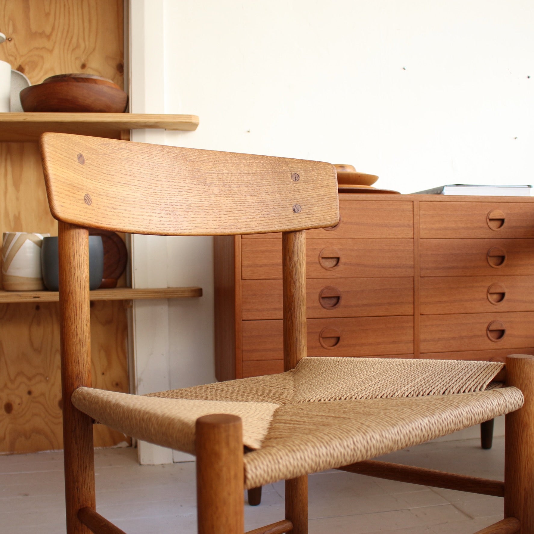 Borge Mogensen chairs. Model J39 – Juliet's Balcony