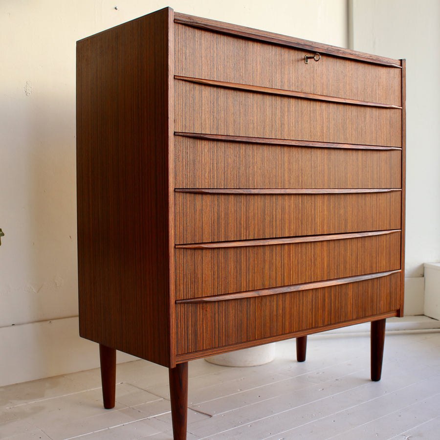 Brazilian rosewood chest of drawers