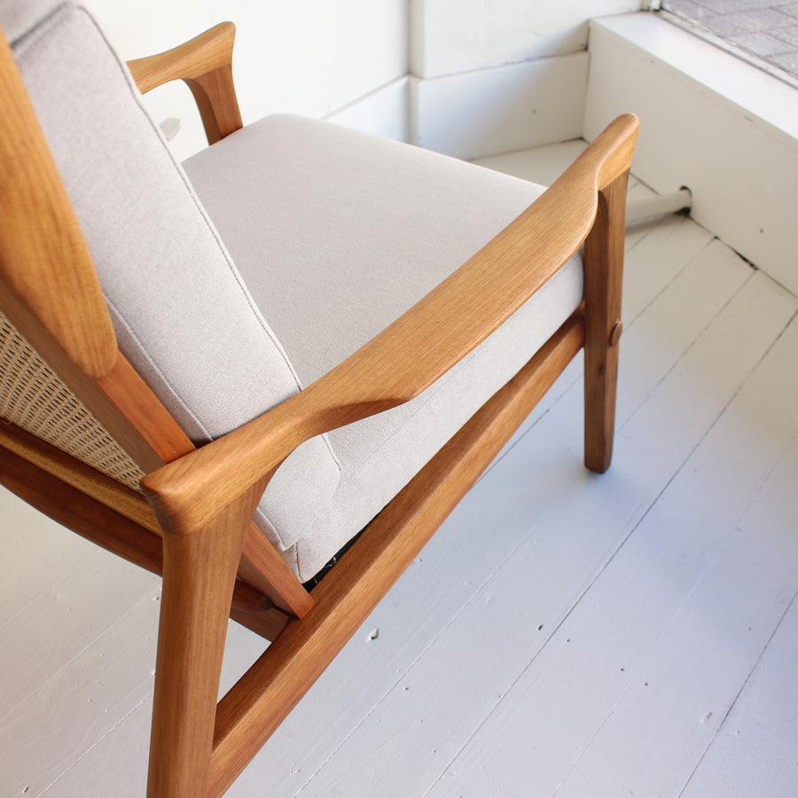 Pair Danish Deluxe Inga armchairs