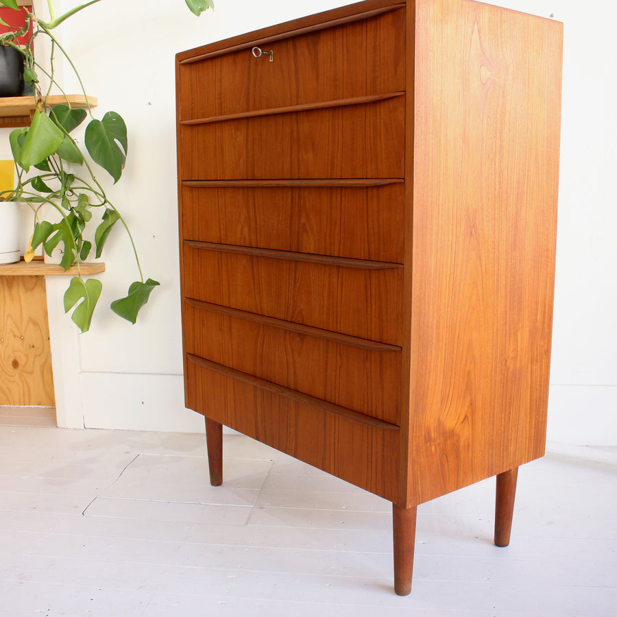 Danish teak chest of drawers