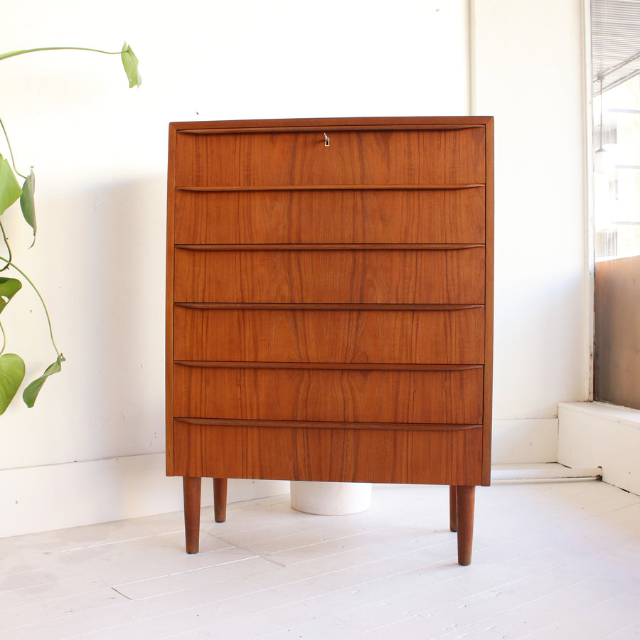 Danish teak chest of drawers