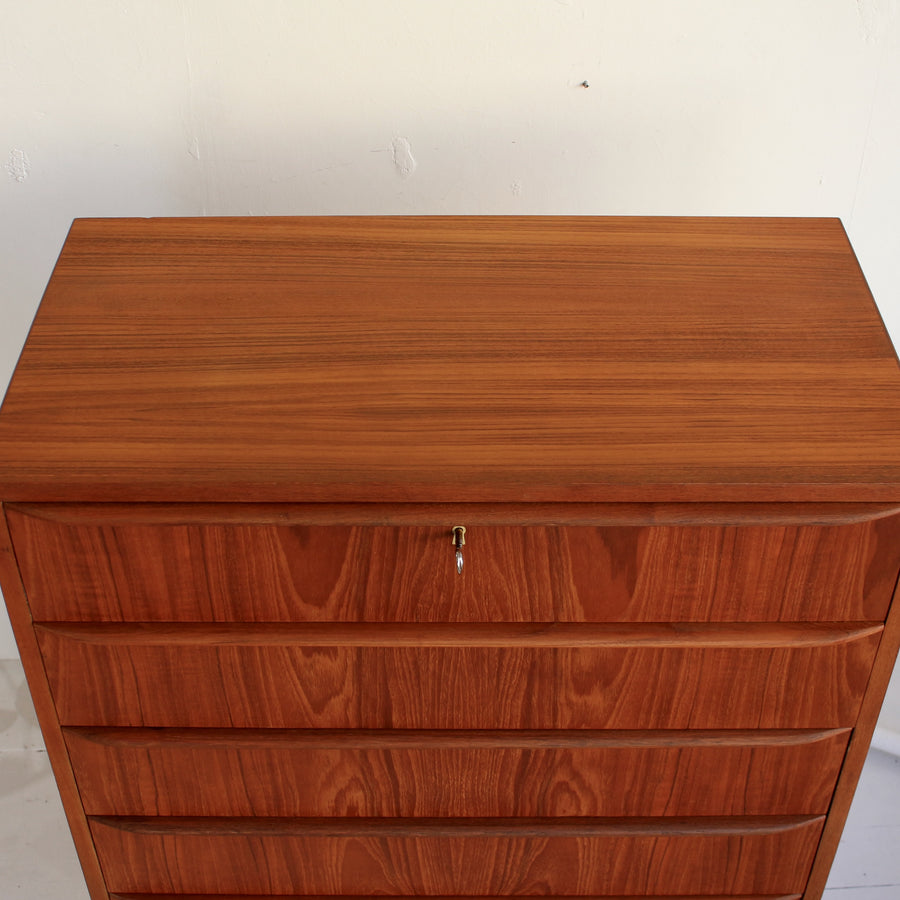 Danish teak chest of drawers