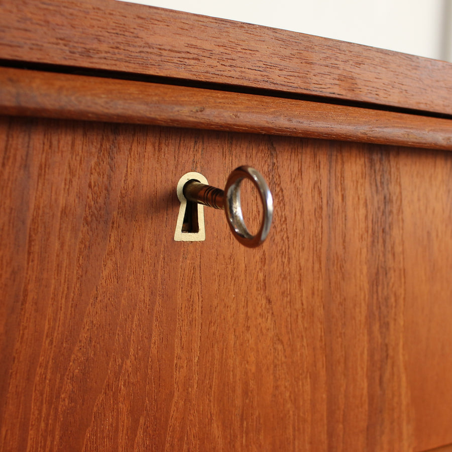 Danish teak chest of drawers