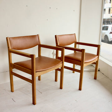 European oak chairs by FDB, Denmark