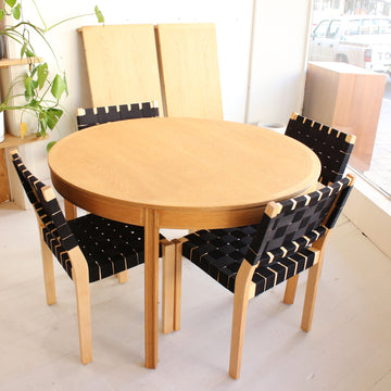 Danish oak extension dining table