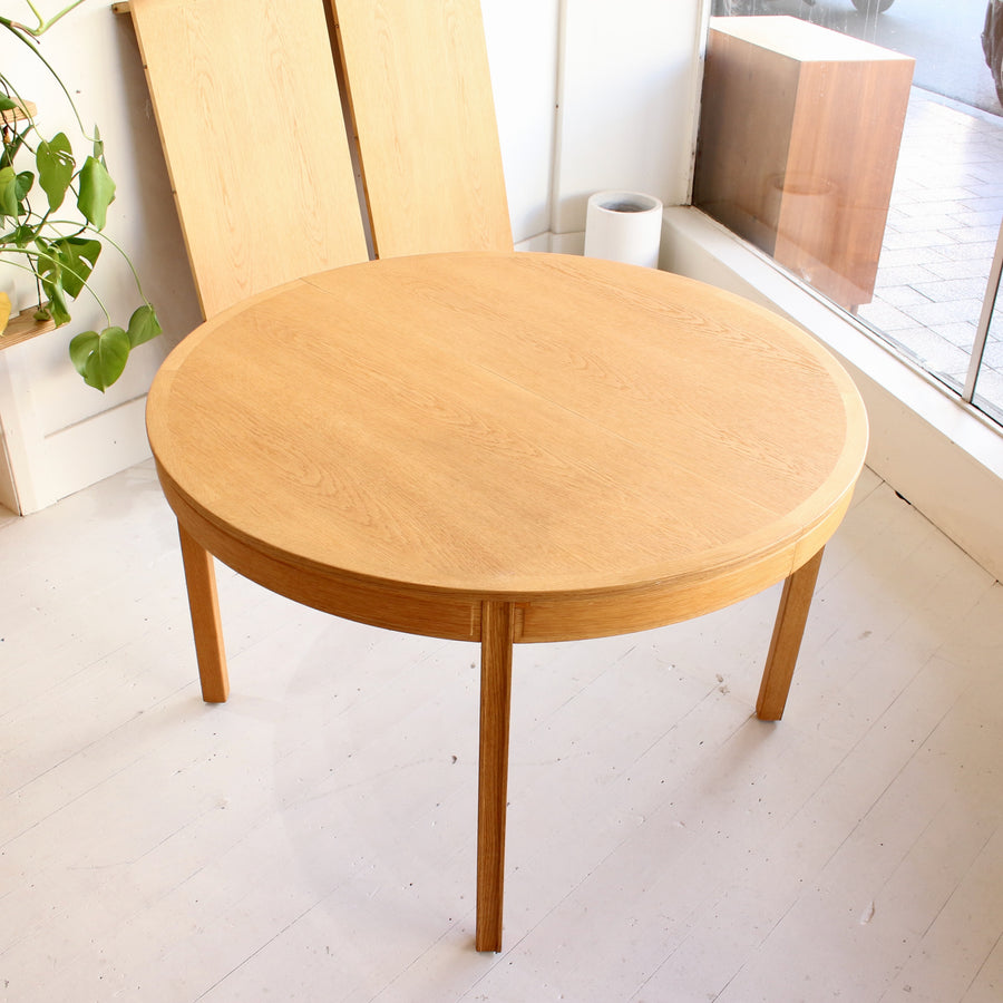 Danish oak extension dining table