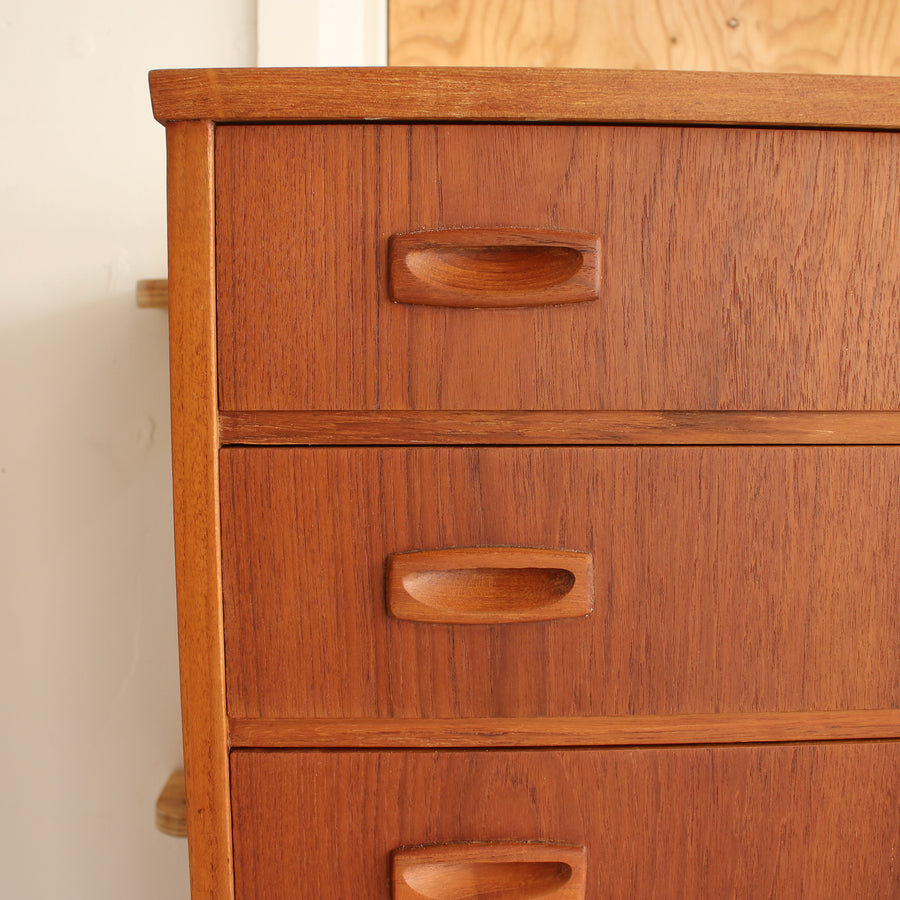 Danish teak chest of drawers