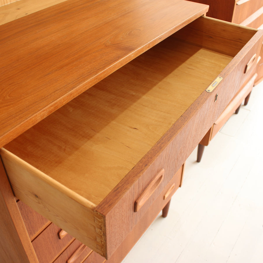 Danish teak chest of drawers