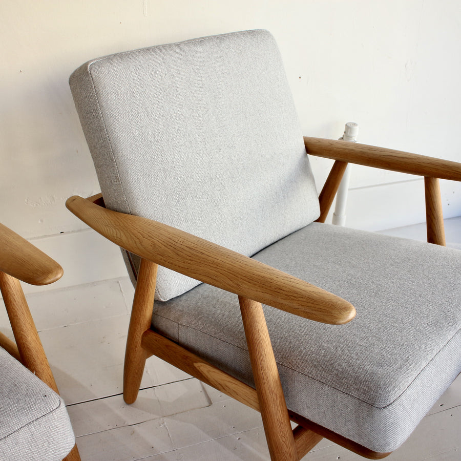 Hans Wegner armchairs 'Cigar' Model GE240