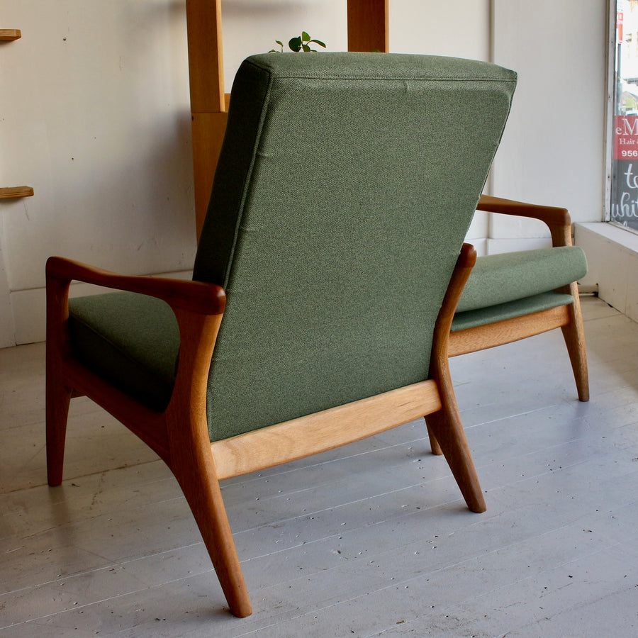 Pair FLER SC58 Australian mid century armchairs