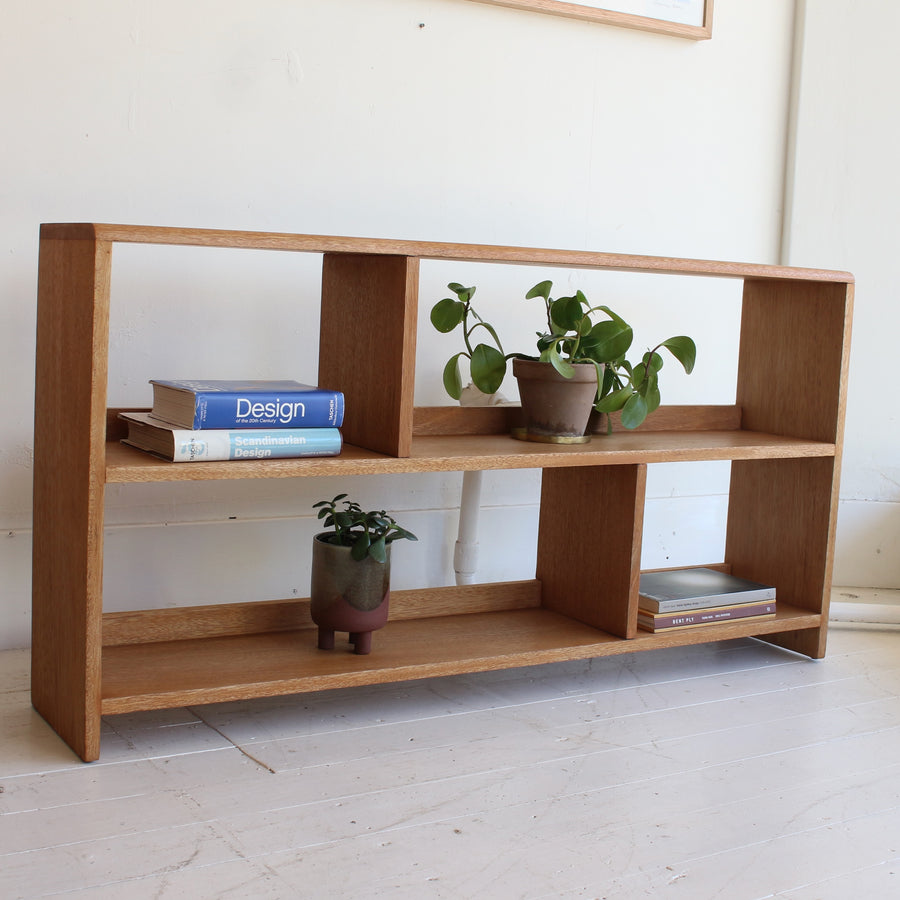 Mid-century Queensland maple bookcase