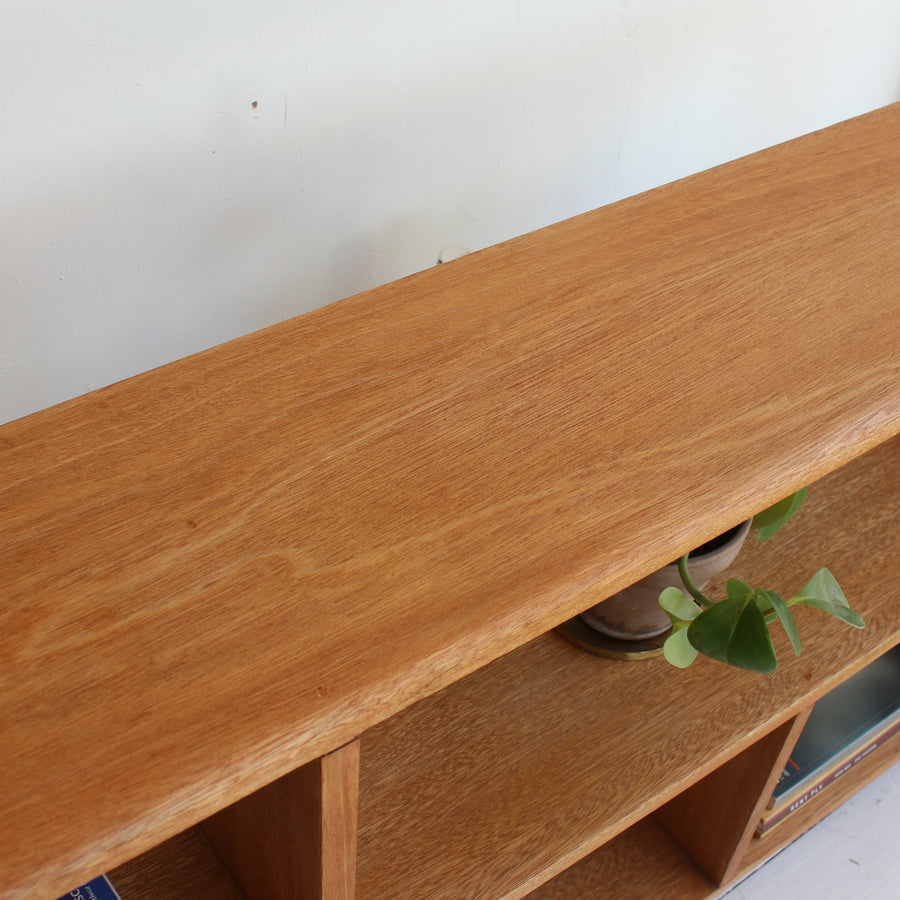 Mid-century Queensland maple bookcase