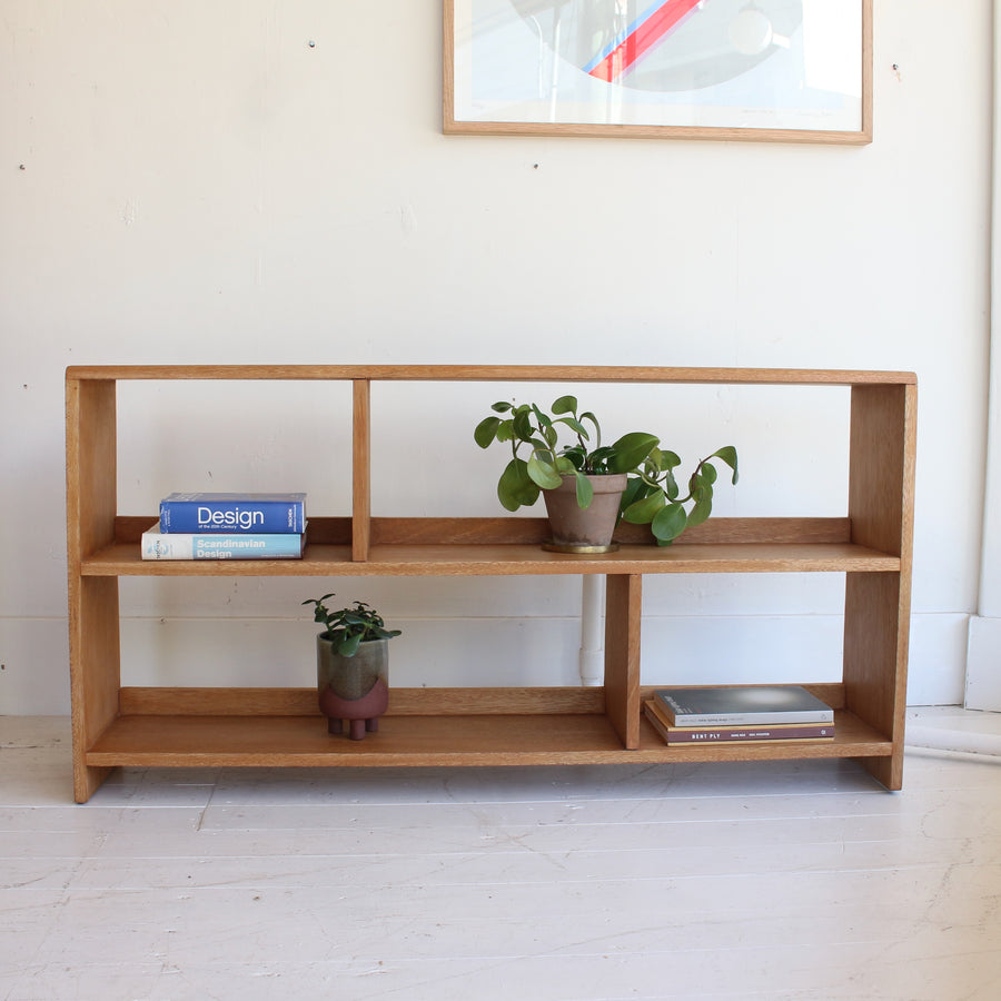 Mid-century Queensland maple bookcase