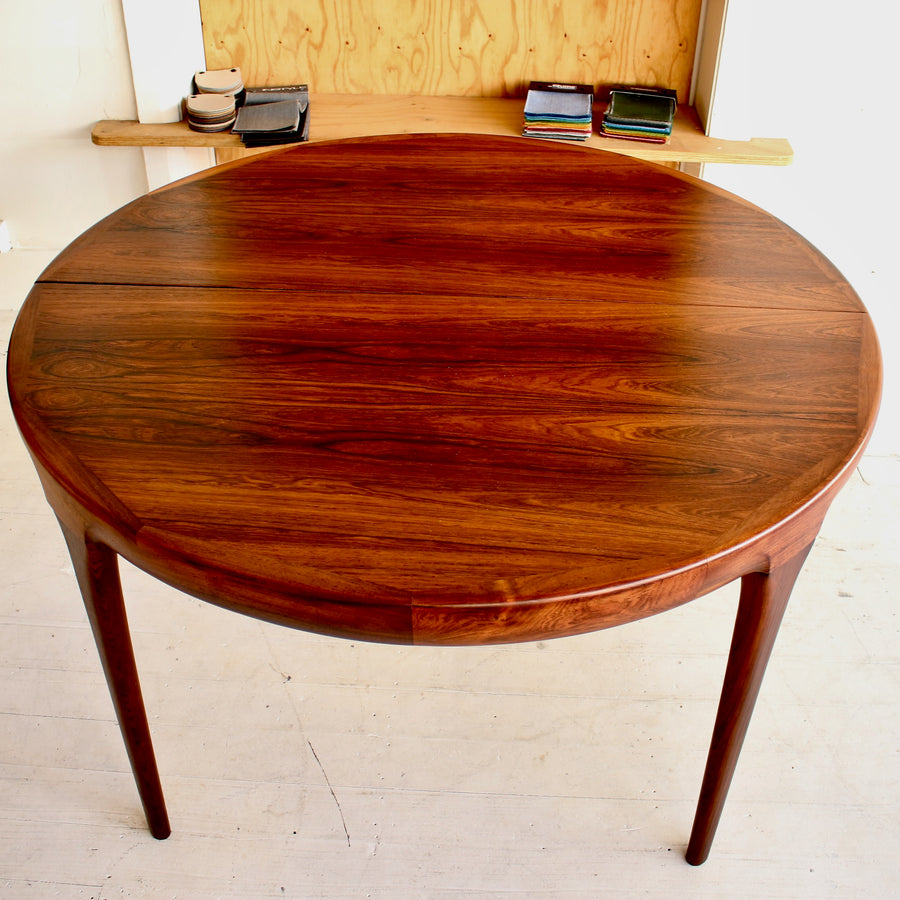 Ib Kofod Larsen Brazilian rosewood dining table