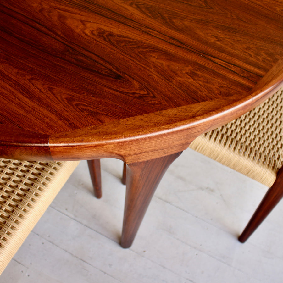 Ib Kofod Larsen Brazilian rosewood dining table