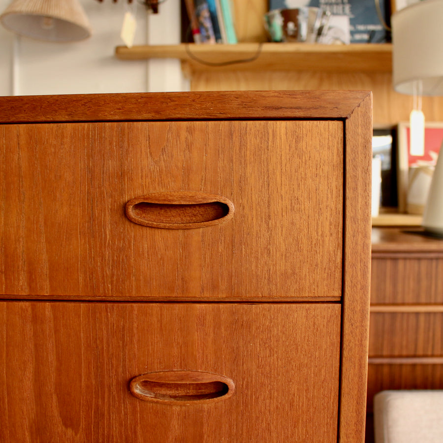 Large 7 drawer Danish chest of drawers