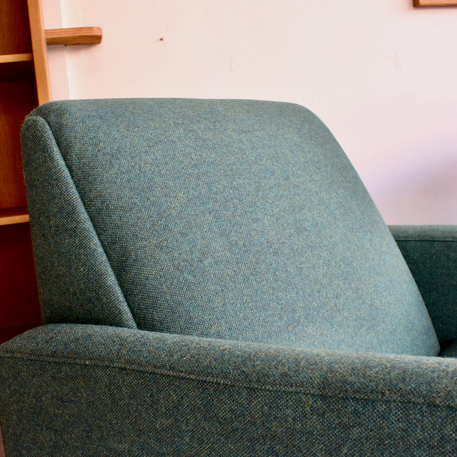 Parker mid century upholstered armchair. Model 133