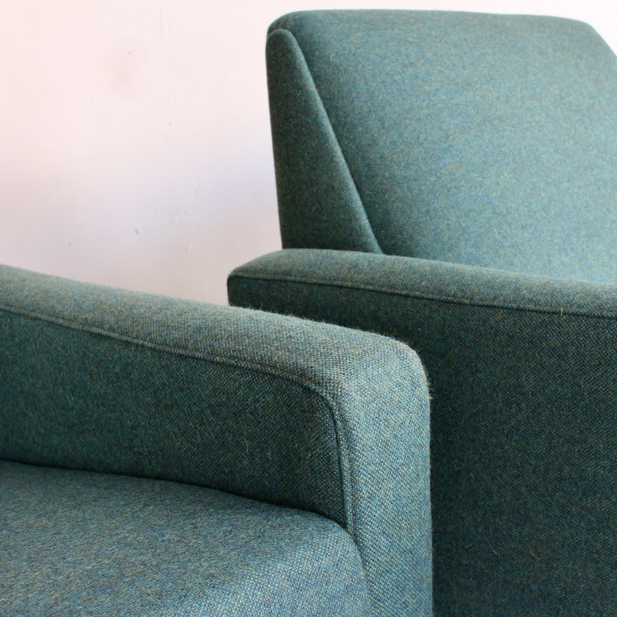 Parker mid century upholstered armchair. Model 133