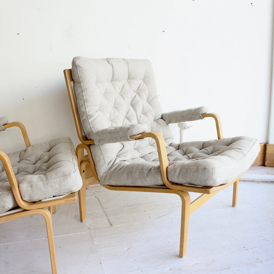 Bruno Mathsson 'Ingrid' Armchairs