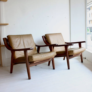 Hans J. Wegner GE530 Lowback Armchairs