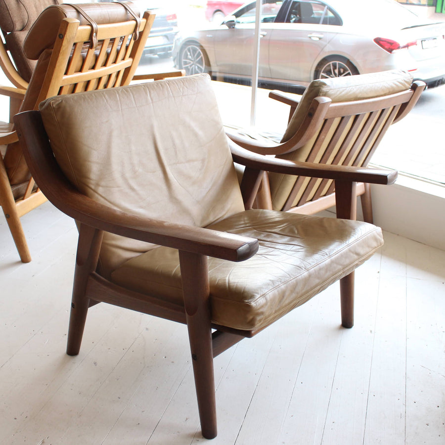 Hans J. Wegner GE530 Lowback Armchairs