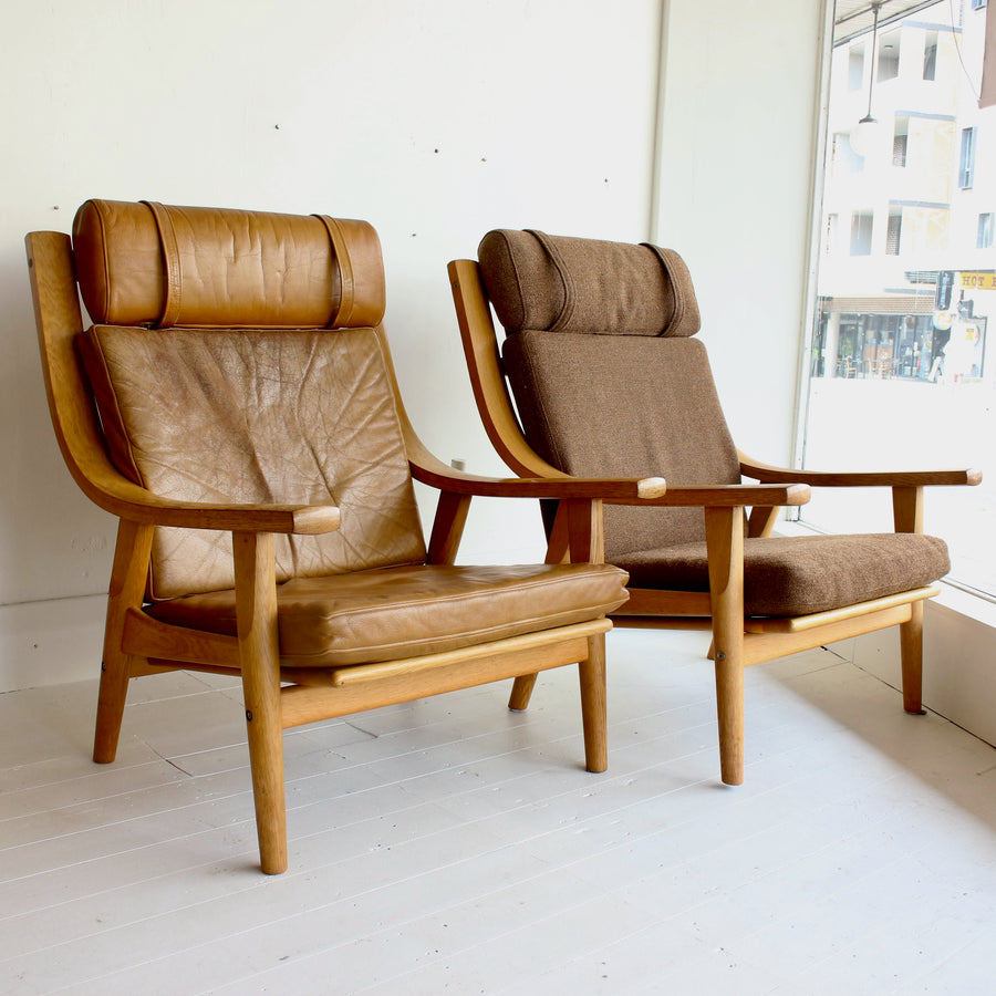 Hans J. Wegner GE530 Highback Armchairs