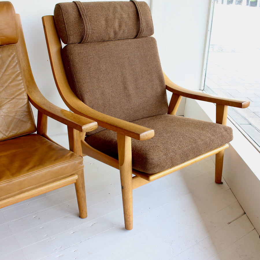 Hans J. Wegner GE530 Highback Armchairs