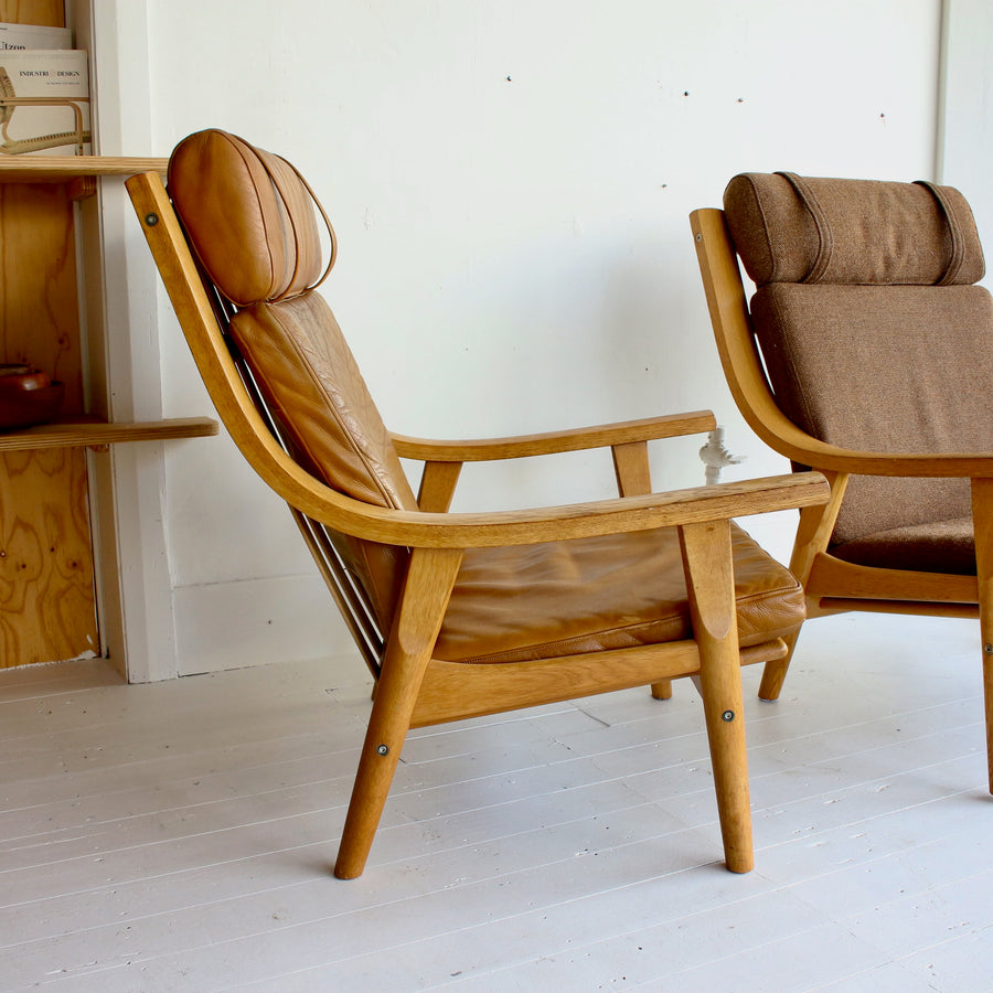 Hans J. Wegner GE530 Highback Armchairs