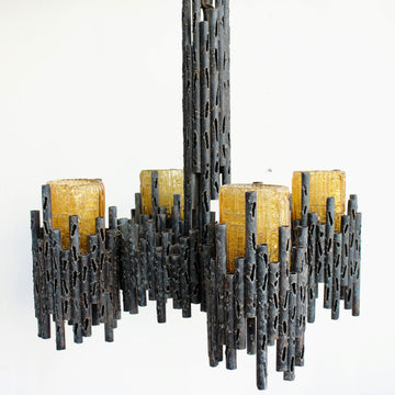 Marcello Fantoni Brutalist Chandelier