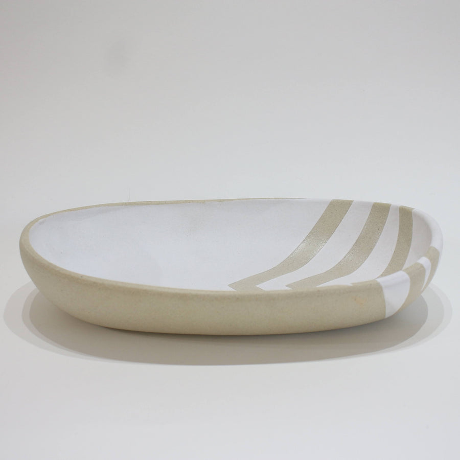 Nic Ceramics 'Chevron' Medium Oval Platter